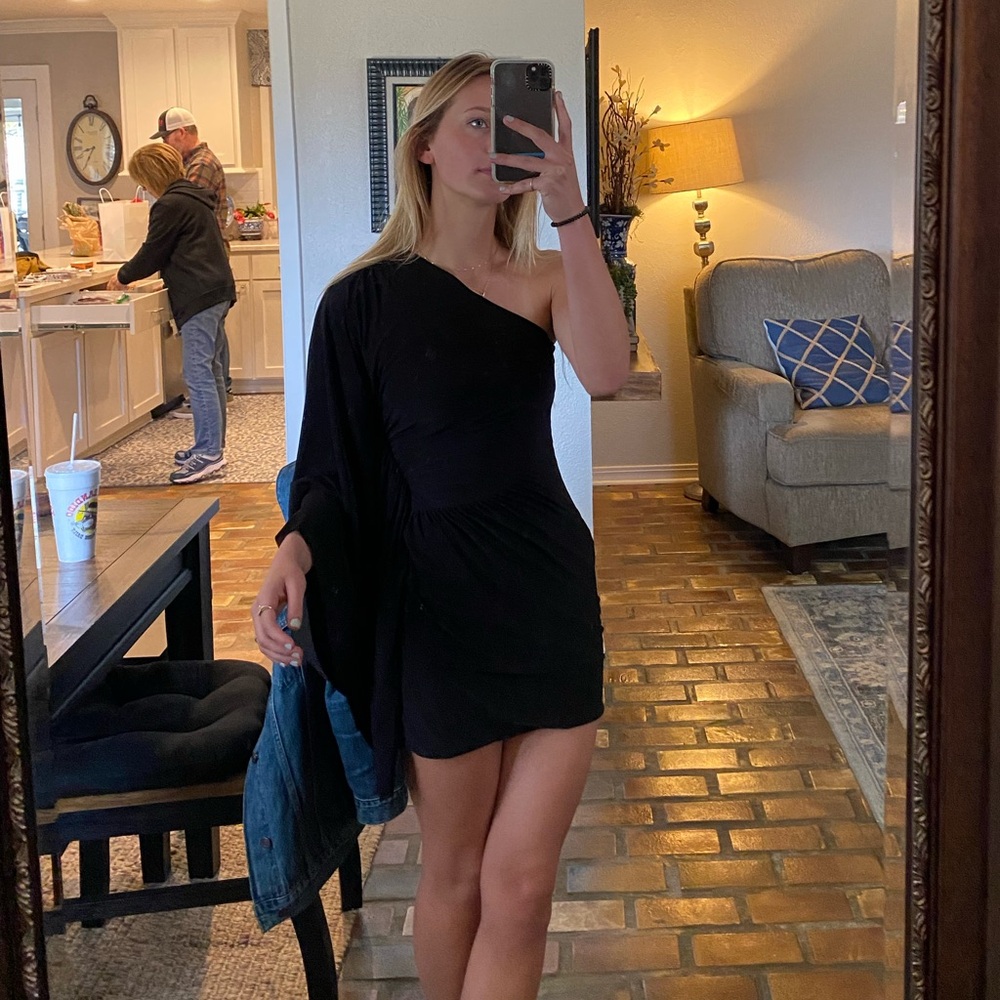 MISA Los Angeles One-Shoulder Dress
